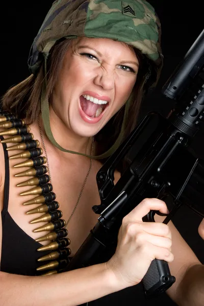 Donna militare — Foto Stock