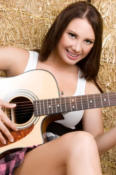Country muziek meisje — Stockfoto