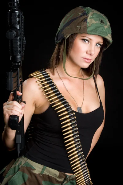 Sexy ženský marine — Stock fotografie