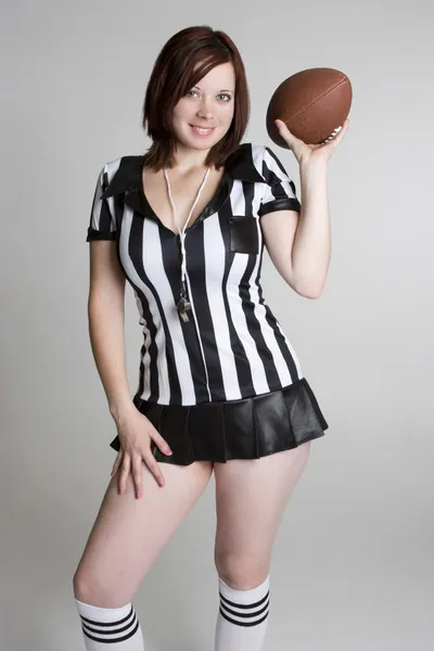Sędzia piłkarski sexy — Zdjęcie stockowe