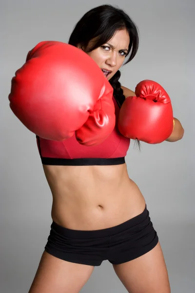 Femme de boxe — Photo