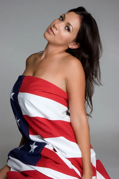 Sexy dziewczyna patriotyczne — Zdjęcie stockowe
