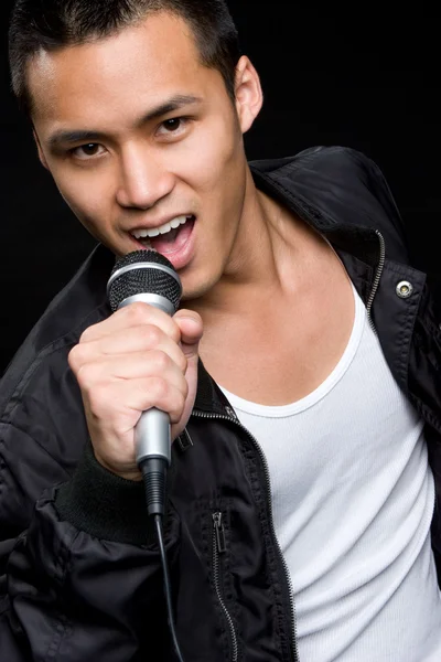 stock image Asian man singing