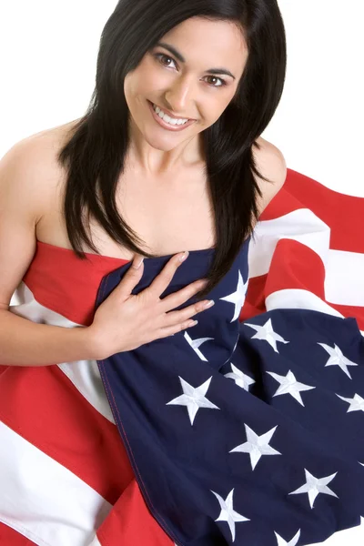 Zászló nő — Stock Fotó