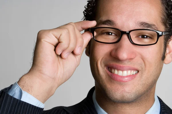 Przystojny biznesmen w okularach — Zdjęcie stockowe