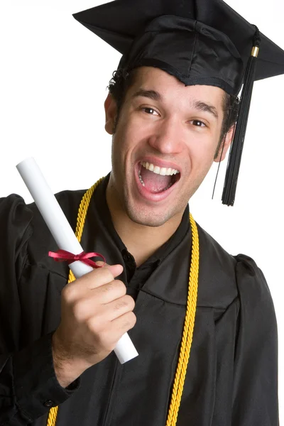 Emocionado chico graduado — Foto de Stock