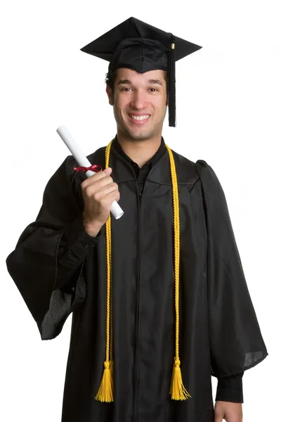 Examen ung man即将毕业的年轻人 — 图库照片