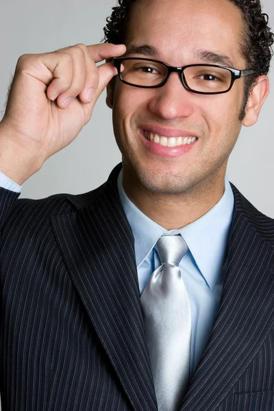 Jóképű üzletember szemüveg — Stock Fotó