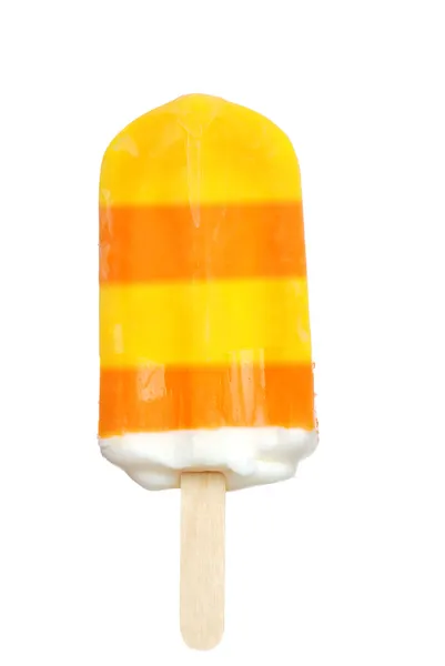 柠檬和桔子吃雪糕冰棍 — 图库照片