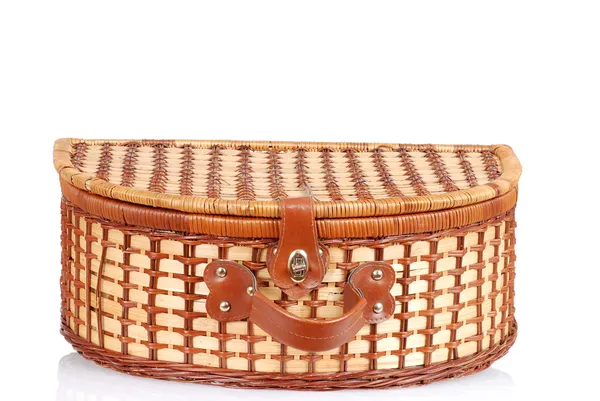Closeup picnic basket — Stok fotoğraf