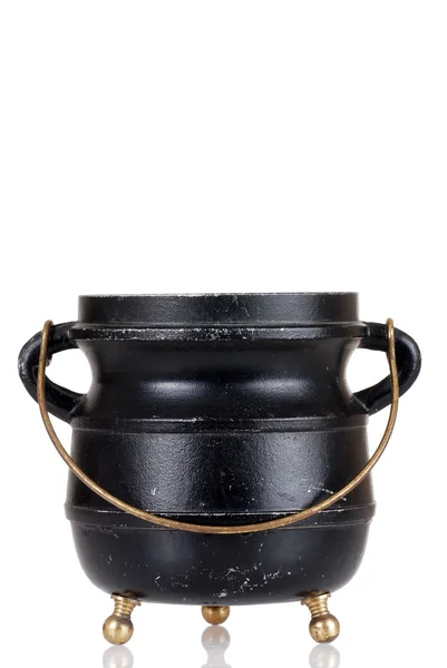 Old black cauldron — Stock Photo, Image