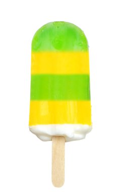Lemon and lime creamsicle popsicle clipart