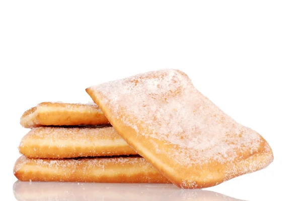 クローズ アップの砂糖ドーナツ浅い自由度 — ストック写真