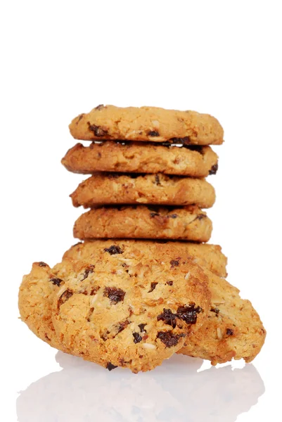 Zelfgemaakte oatmeal rozijnen cookies — Stockfoto