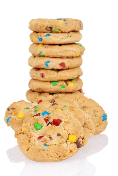 Stapel van snoep chocolade cookies — Stockfoto