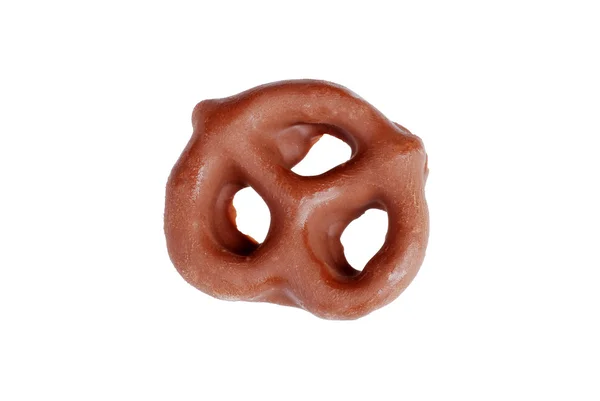 Chocolate covered pretzel — Stock Photo, Image