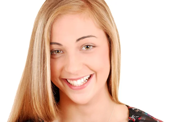 Happy smiling teenager girl — Stock Photo, Image