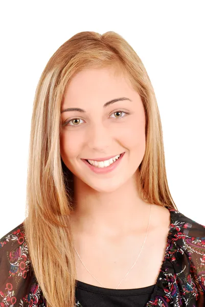 Młoda blondynka nastolatek portret — Zdjęcie stockowe
