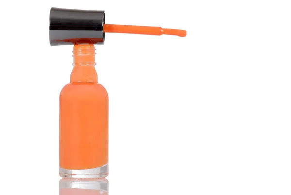 Oranje kleur nagellak — Stockfoto