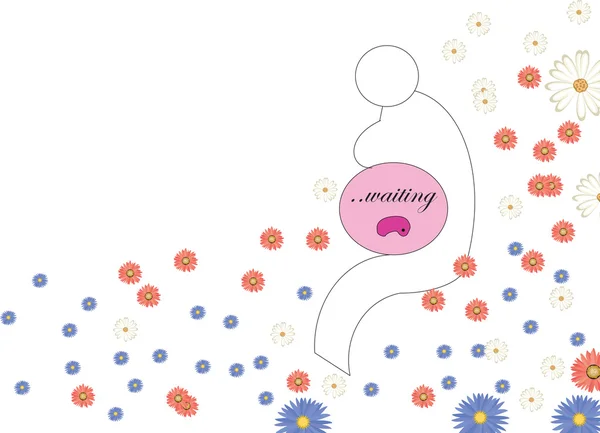 hamile kadın bebeğini gelmesini bekliyor