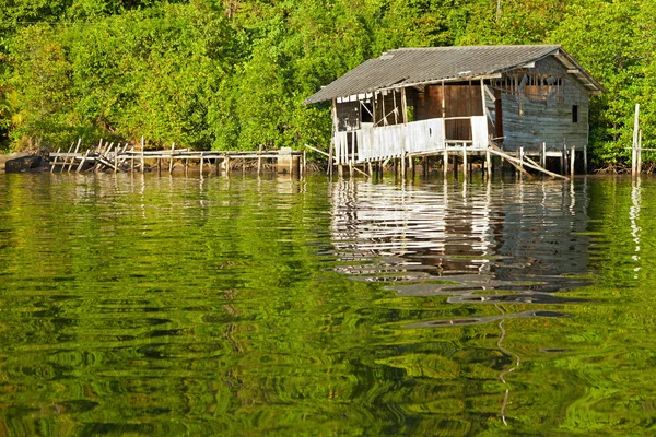Плаваючі хатини — стокове фото