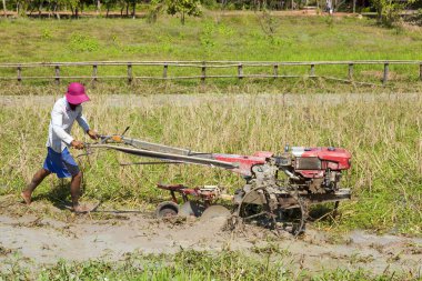 Cambodian farmer clipart