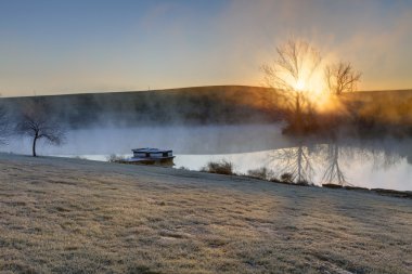 Frosty sunrise clipart