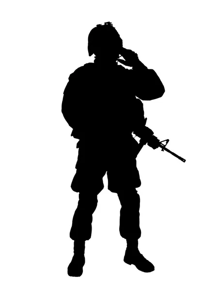 Soldato americano — Vettoriale Stock