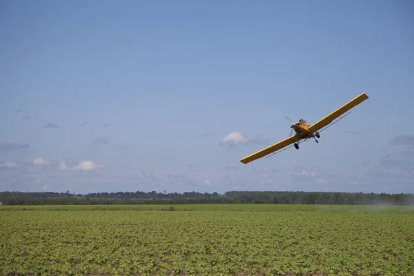 stock image Angled Crop Dusting Plane