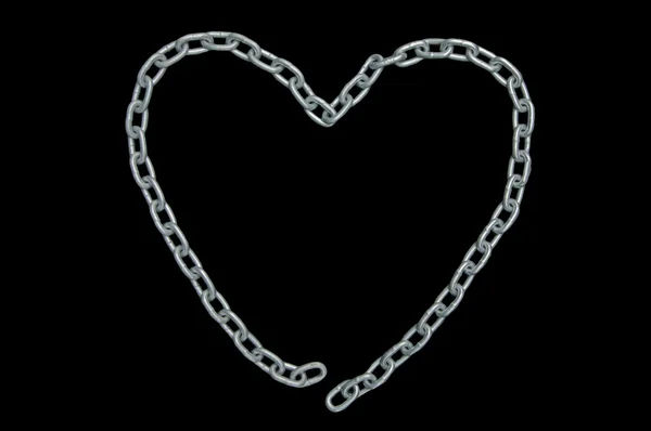 stock image Chain, isolated on black