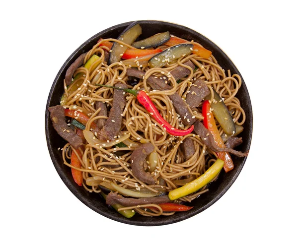 Buckwheat noodles with beef