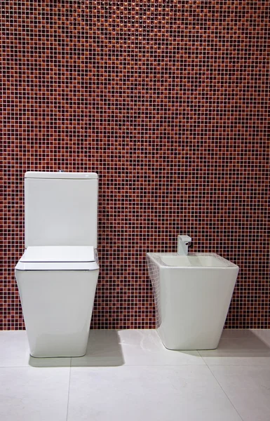 The toilet and bidet — Stock Photo, Image