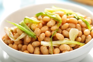 Marinated haricot beans clipart