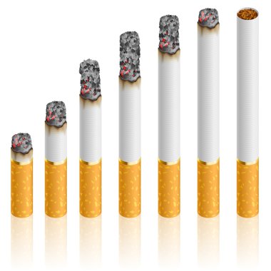Set of Cigarettes clipart