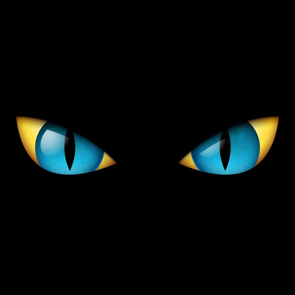 Зло синім очей — стоковий вектор
