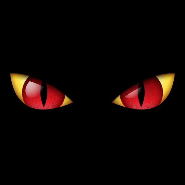 Злой красный глаз — стоковый вектор