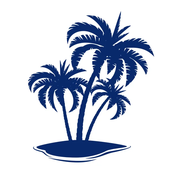 Ilha tropical — Vetor de Stock