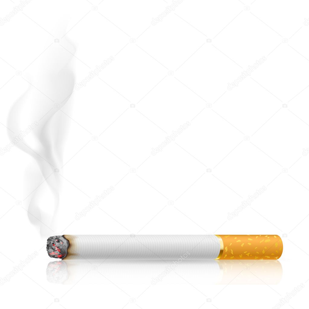 Сигарета нарисованная на прозрачном фоне