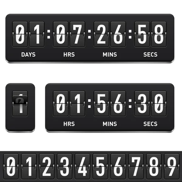 Countdown-timer — Stockvector