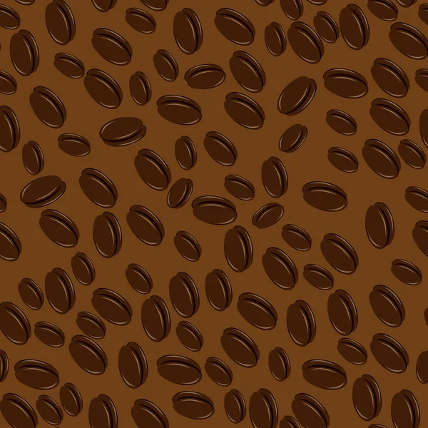 Grains de café sans couture — Image vectorielle