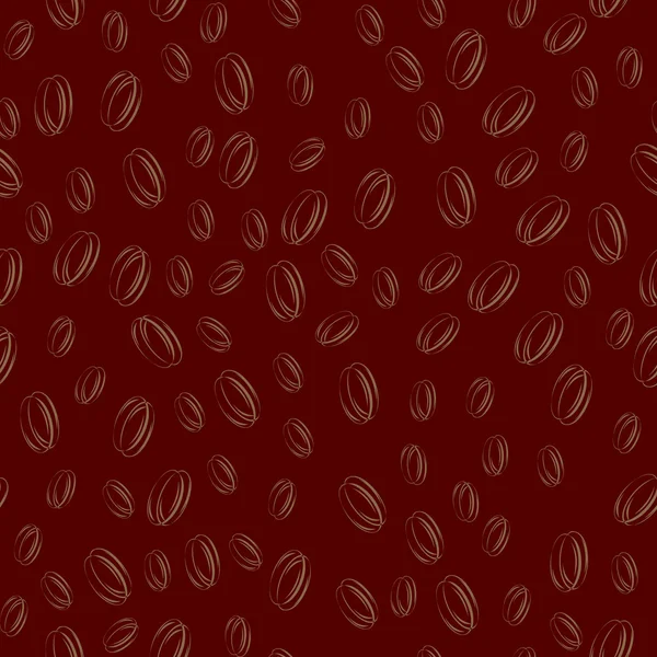 Texture sans couture du café — Image vectorielle
