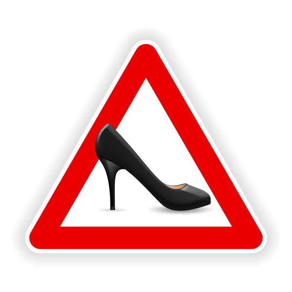 Ознака жіночого взуття — стоковий вектор