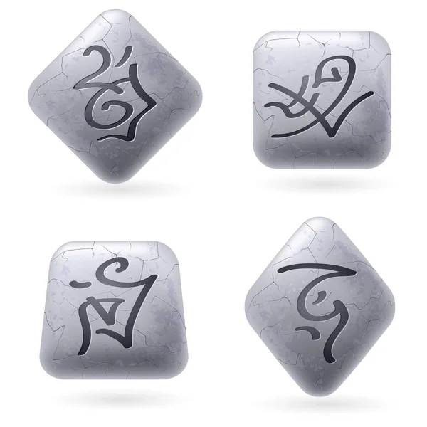 Runen stenen — Stockvector