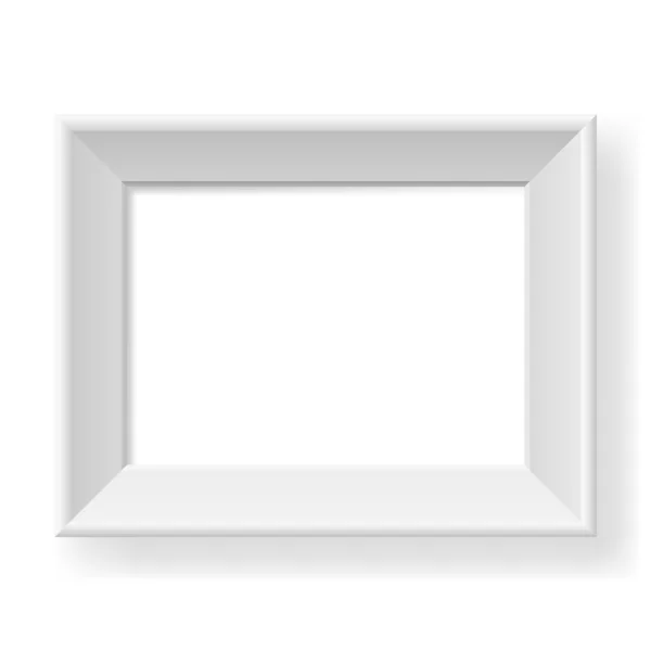 Realistic white frame. — Stock Vector