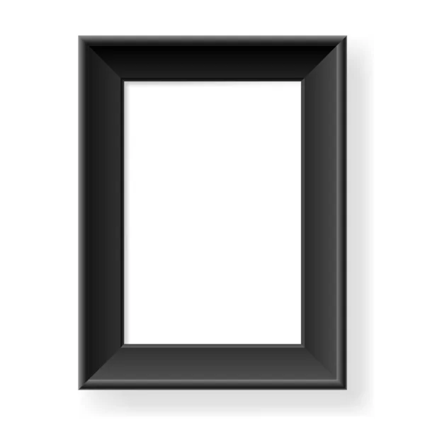 Cadre noir réaliste — Image vectorielle
