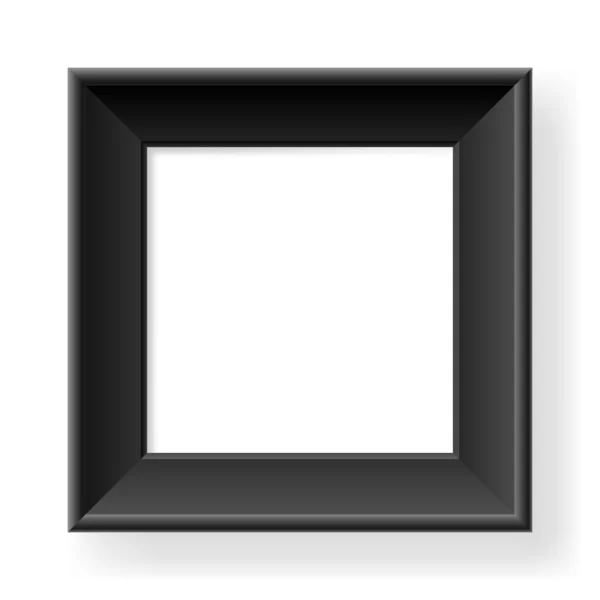 Realistisk svart ram — Stock vektor
