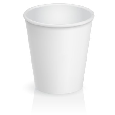 Empty cardboard cup clipart