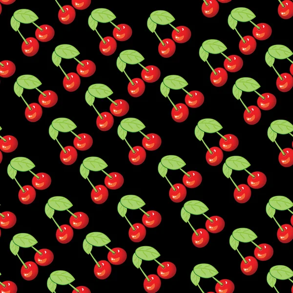 Cherries background Vector Art Stock Images | Depositphotos