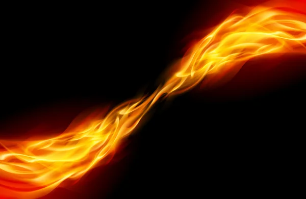 Flamme abstraite — Image vectorielle