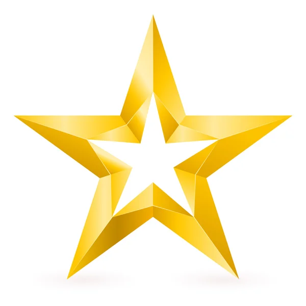 Étoile d'or brillante — Image vectorielle